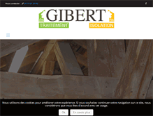 Tablet Screenshot of gibert-traitement-bois.fr